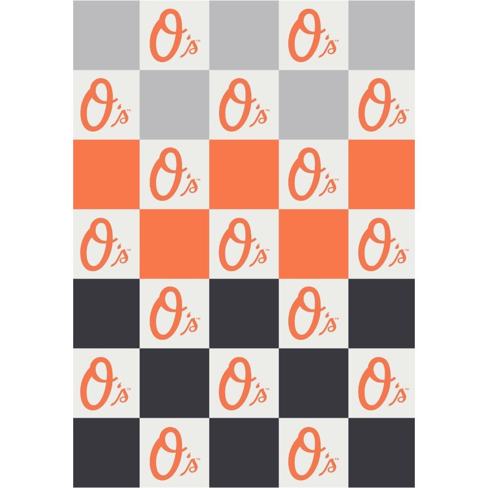 NEW The Styled Collection Baltimore Orioles MLB Buttery Ombre Check Blanket